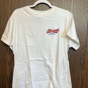 Budweiser White Short Sleeve Tee